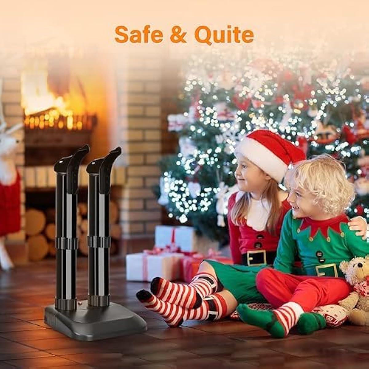 TRUSTECH Electric Boot Dryer - Shoe Dryer with Switch Control, Fast Drying and Overheat Protection, Constant Temperature & Super Quiet, Suitable for Snow Boots, Socks and Shoes